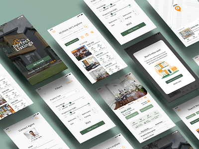 Real Estate Web&Mobile App design properties real estate uidesign uiux uiuxdesign uxdesign