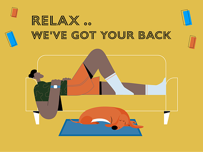 Stressful time.. think I need to relax branding illustration vector