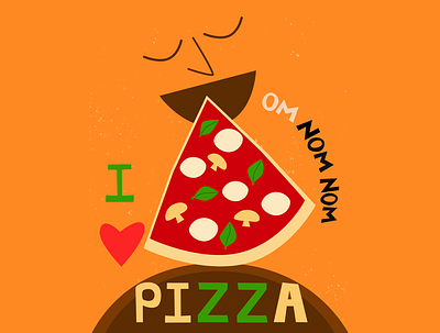 This is a pizza offering design food graphic design illustration vector
