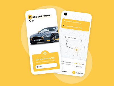Car Search 2021 adobe xd car app car interface car logo car rental car review car search car user interface carpool lyft mobile app design ola pool uber yellow