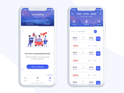 Flight Booking Mobile App Design