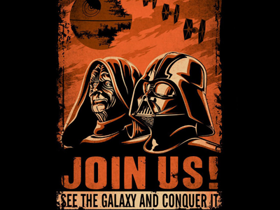 Vader darth vader empire illustration palpatin political poster star wars war poster
