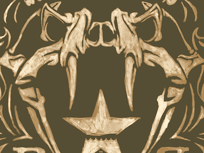 snake skull skull snake watercolor