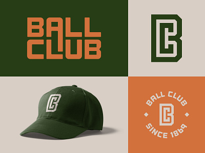 BC logo ball club bc branding design hat icon logo monogram sports sports logo typography vector