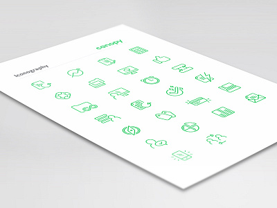 Product Features Icon Set b2b canopy iconography icons illustration saas