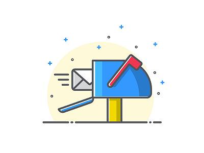 Instant Delivery & Reports - illustration canopy delivery fast iconography illustration instant letter mailbox saas tech