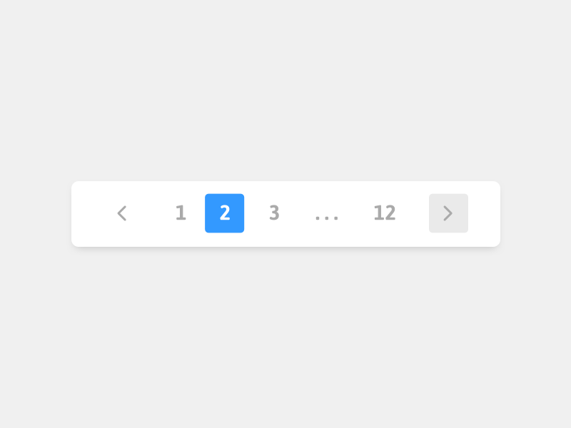 Pagination website ux usability ui pagination pages navigation minimal drop shadow concept button blog
