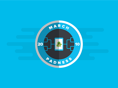 March Padness badge bracket design flat icon illustration ipad logo march vector