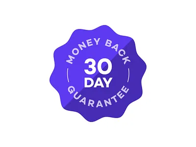 Money back guarantee badge badge branding design flat icon iconography illustration logo type typography vector