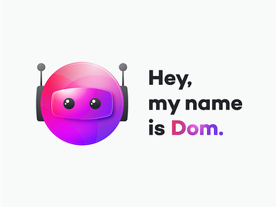 Dom Bot bot branding design icon illustration logo robot vector web