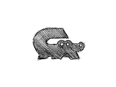 G + Gator - logo process alligator animation branding design drawing gator icon illustration logo sketch vector