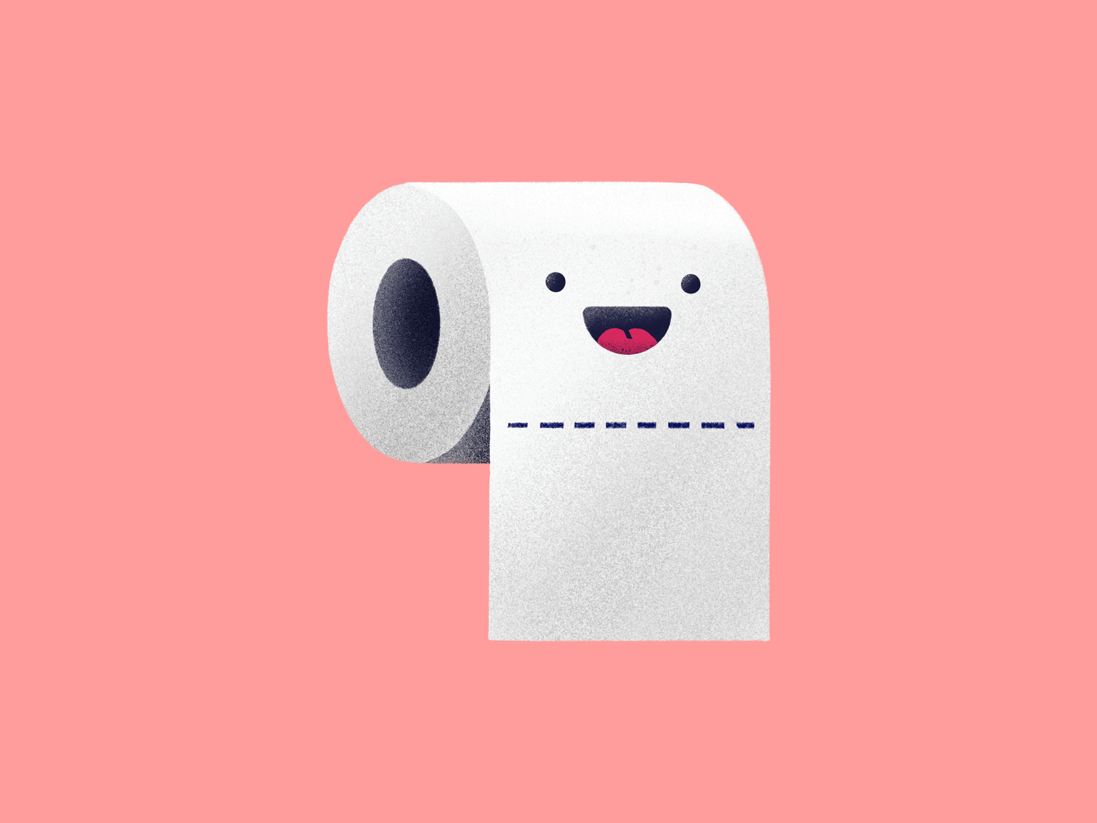 Grateful design dribbbleweeklywarmup emoji icon illustration toilet toilet paper tp