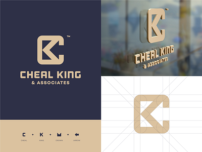 Cheal King logo redesign brand identity branding c logo ck crown design icon k logo king logo logo design monogram typography vector
