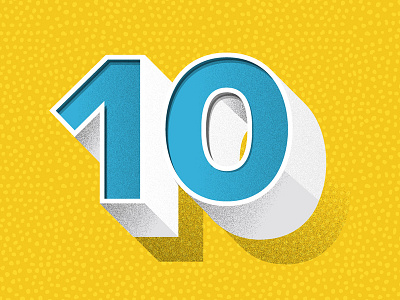 #10 illustration typography vector