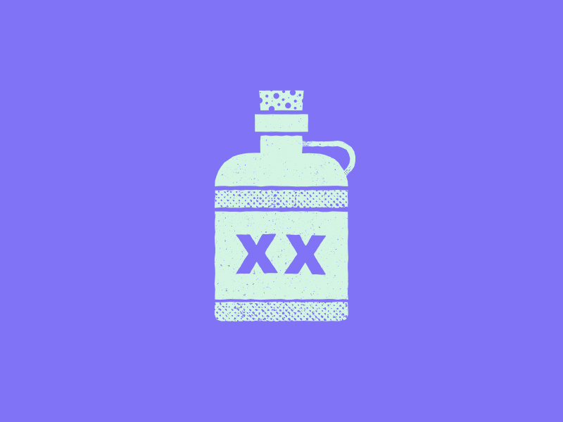 XX Moonshine - Typehue Week 24 Rebound moonshine rebound illustration typehue vector
