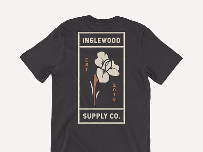 Inglewood Supply Co. Iris Shirt clothing design flower graphic illustration illustrator iris shirt vector