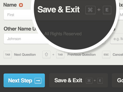 Keyboard Shortcuts buttons form interaction design shortcut ui user experience user interface ux