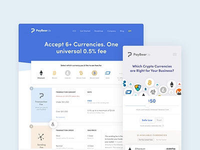 Cryptocurrency Pricing Page