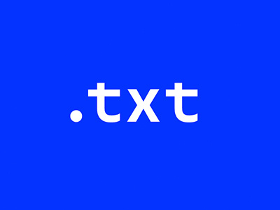 I'm copywriter.txt blue logo txt type