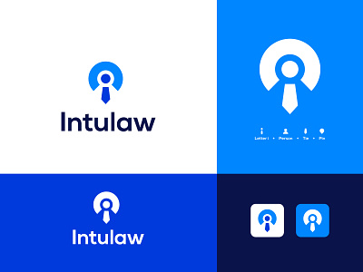 Intulaw branding design flat graphic design illustration illustrator logo vector