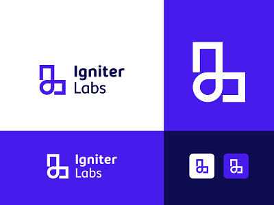 Igniter Labs branding design flat graphic design illustration illustrator logo vector