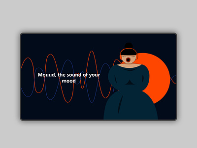Mouud, the sound of your mood | Music platform dance graphic design music soundcloud spotify ui ux website