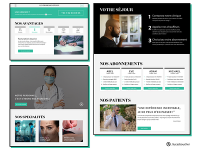 Website mockup "Les promesses d'Eden"