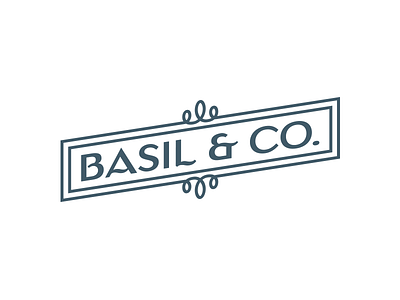 Basil And Co Logo alcohol branding illustration logo portland type typography