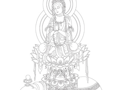 Samanta-Bhadra etchings illustration illustrations reproduction sketch vector