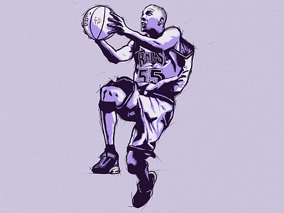 Jason Williams. NBA Illustration 2020. artwork design drawing flat illustration illustrator nba photoshop poster vector