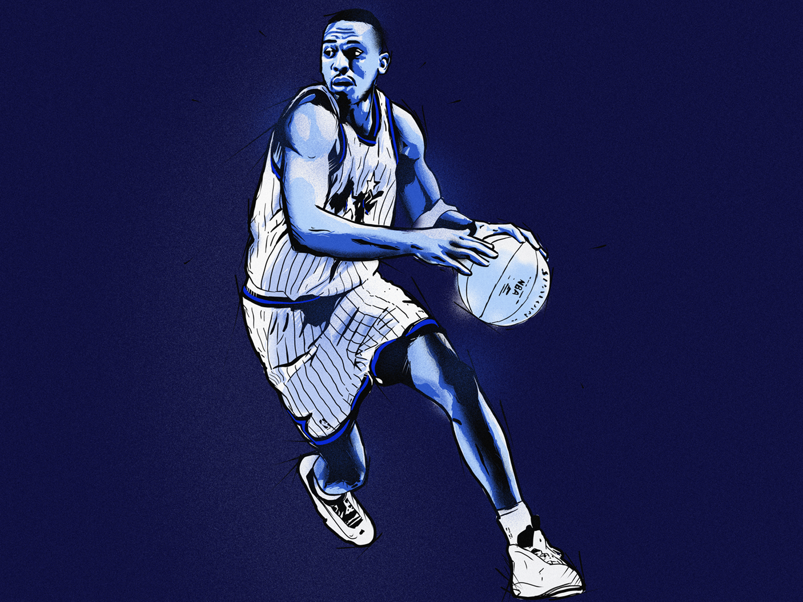 Anfernee 'Penny' Hardaway. NBA Illustration 2020. by Rufyo on Dribbble