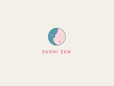 Thirty Day Logo Challenge - Sushi Zen branding branding concept design logo logo design visual identity