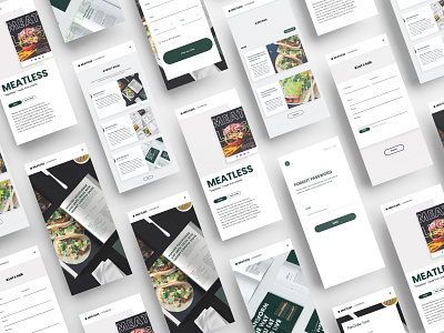 Meatless / UI Design bookdesign color design graphic design typography