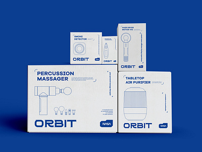 Nasa Home / Orbit abstract blue boxdesign branding color design graphic design illustration line lineart logo material nasa orbit packaging packagingdesign product texture typography vector
