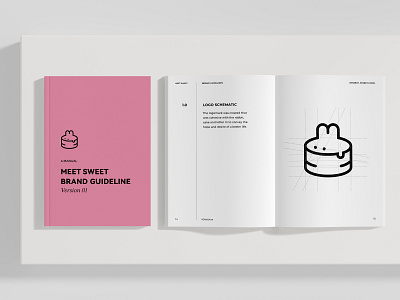 Meet Sweet | Brand Identity brand guideline brandidentity branding design dessert food graphic design logo pink restaurant