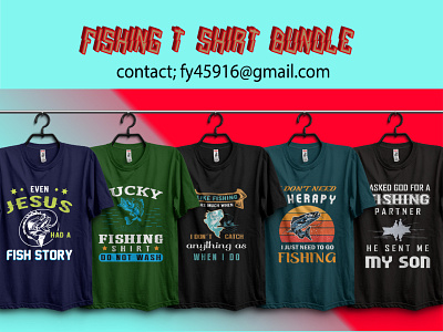 Fishing T-shirt Design Bundle 2