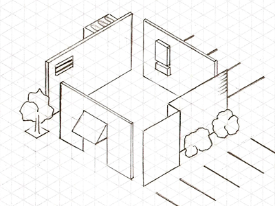 isometric sketch #dos architecture isometric sketch