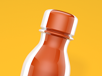 FPO 3D Bottle bottle c4d cienma4d fpo