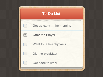 To Do List do list notepad to do ui user interface ux