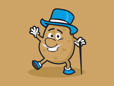 Potato Enterprises agriculture cartoon character design enterprise illustration logo mascot potato potatoes