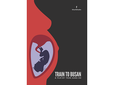 Train to Busan - Minimal Poster busan design film poster horror illustration minimal minimal poster minimalism minimalist netflix poster poster art poster design south korea train to busan zombie