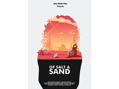 Of Salt & Sand - Minimal Poster design film poster illustration minimal minimal poster minimalism minimalist poster poster art poster artwork poster design