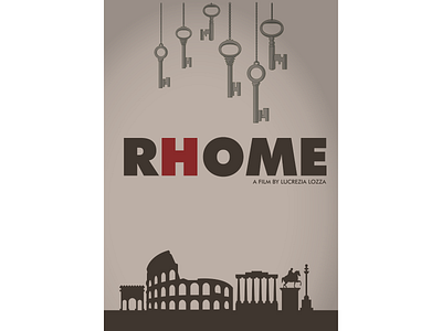 Rhome - Minimal Poster design documentary film poster illustration minimal minimal poster minimalism minimalist netflix poster poster art poster design rhome rome