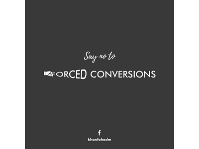 Forced Conversions in Pakistan design illustration logo design minimal minimal logo minimal poster minimalism minimalist poster poster art poster design