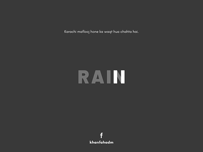 Rain - 2020 design illustration karachi minimal minimal poster minimalism minimalist monsoon poster poster art poster design rain