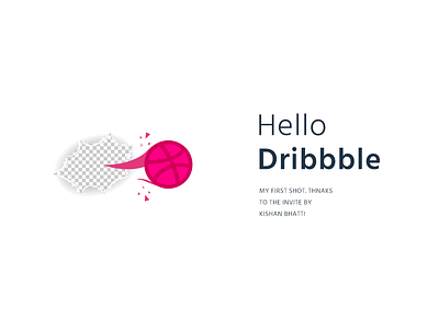 Hello Dribbble! debut dribbble fun hello illustration player vector