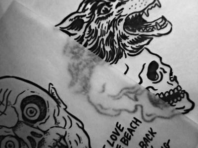Inked Sketches/Concepts - Dec. 2013 blackink counterculture fashion handdrawn illustration skate skateboarding streetwear tshirtgraphics