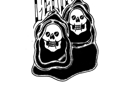 Sneak Preview black death handdrawn illustration