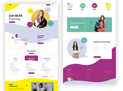 IELTS Courses design ui ui ux uidesign uiux web web design webdesign website