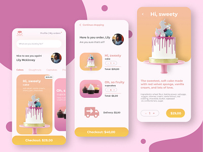 Cake App Designs Themes Templates And Downloadable Graphic Elements On Dribbble